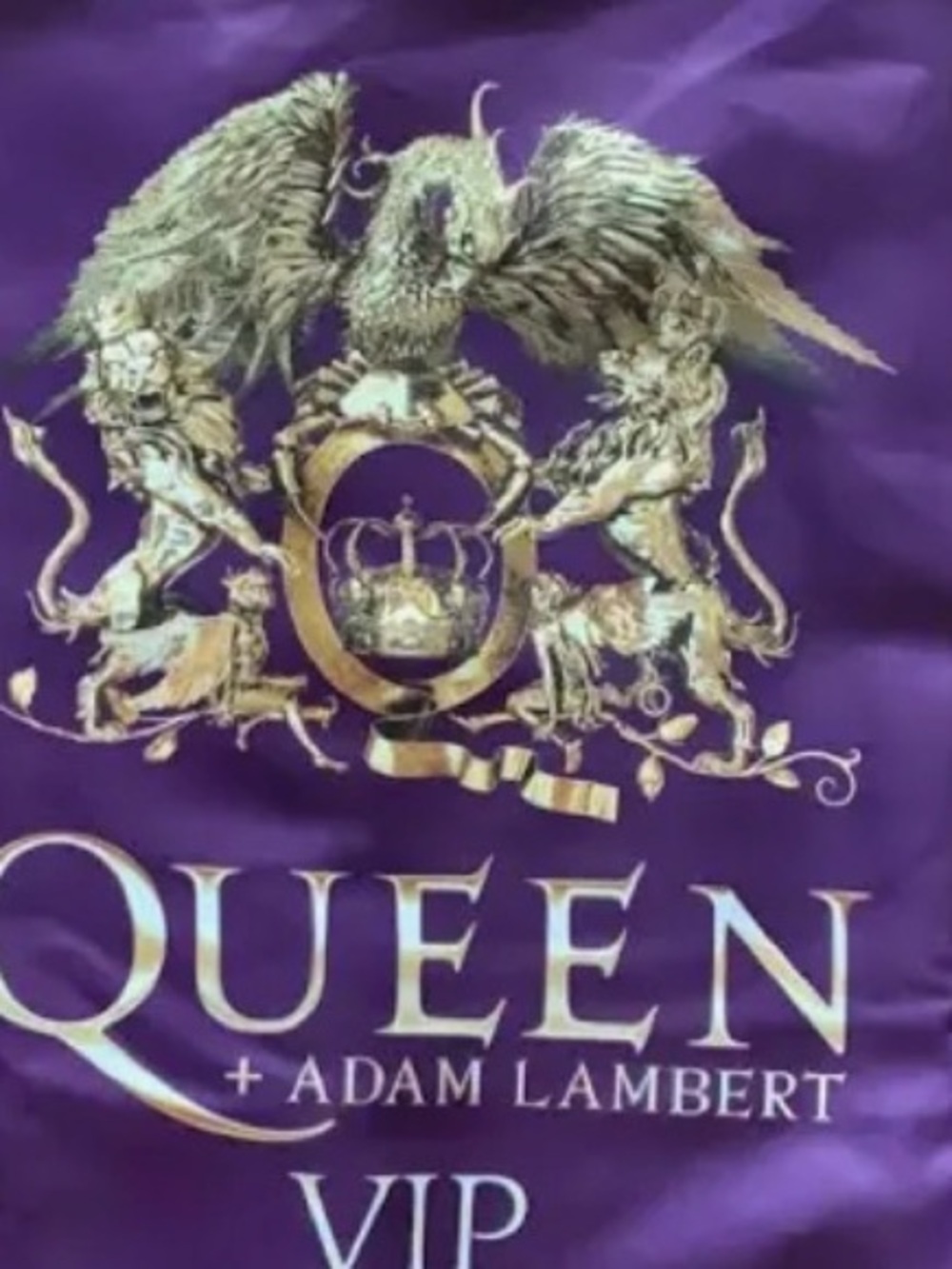 Queen VIP Tour robe. Black and purple hooded.  silky soft. New in bag.